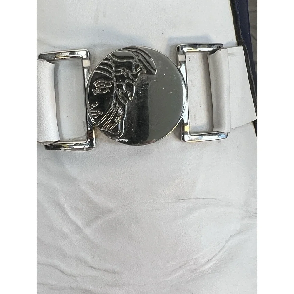 vtg Versace Collection nautical old money Leather Low Top Sneakers 44/US11 - Picture 11 of 11